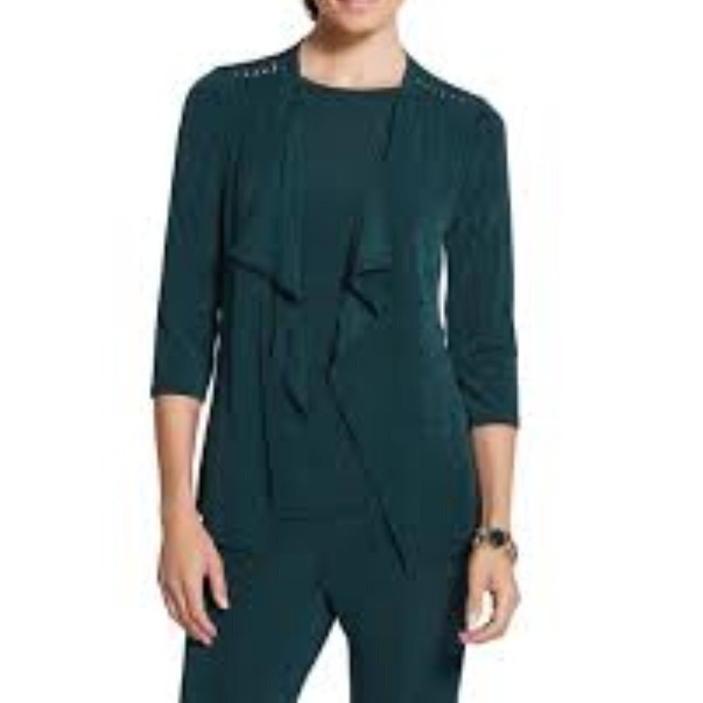 Chico's Women's Travelers Classic Chain Trim Jacket